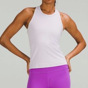 Lululemon Align Waist Length Racerback Tank Top Faint Lavender Purple